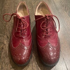 Nine West Leather Shoes. Laced Loafers. Size7. EU 37